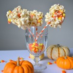 Candy Corn PopCorn Balls