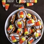 Candy Corn White Chocolate Pretzels