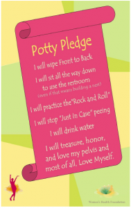 Potty Pledge by Women's Health Foundation